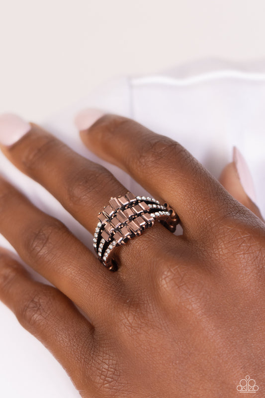 Paparazzi Accessories - Stacking Up - Copper Ring