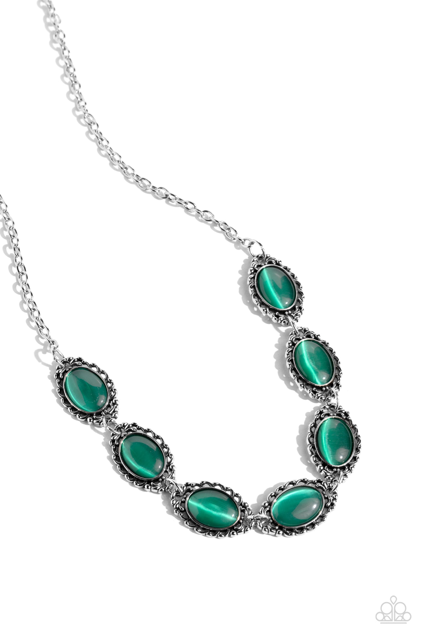 Paparazzi Accessories - Framed in France - Green Necklace