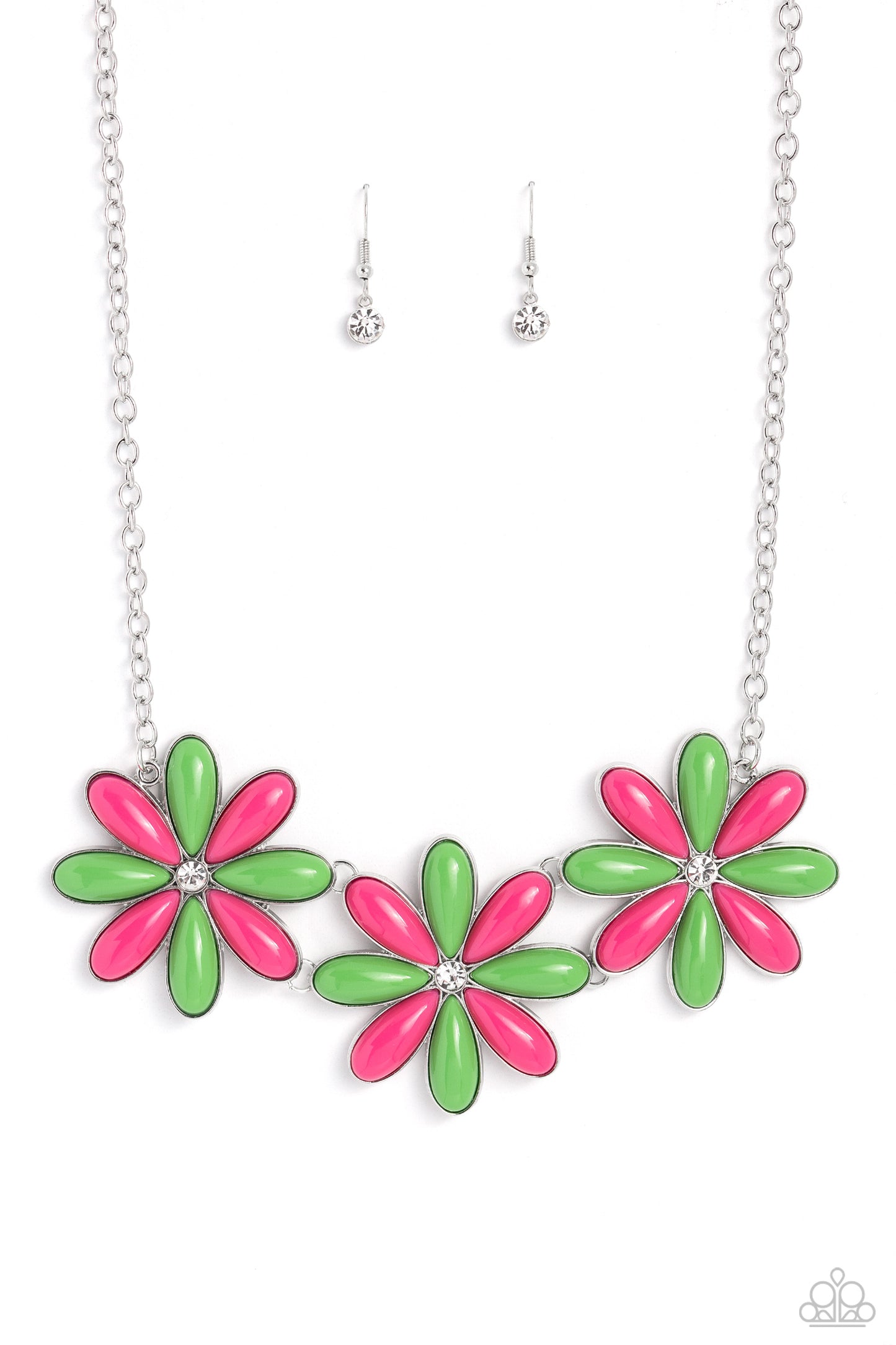 Paparazzi Accessories - Bodacious Bouquet - Green Necklace