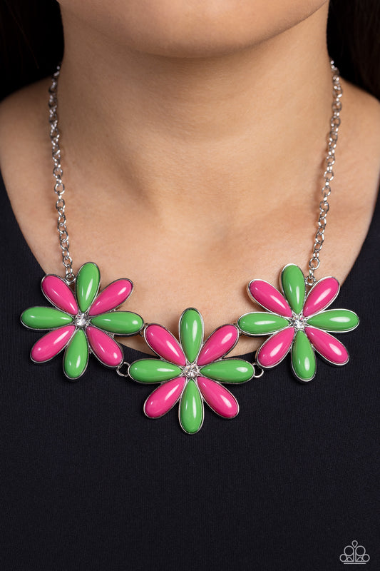 Paparazzi Accessories - Bodacious Bouquet - Green Necklace