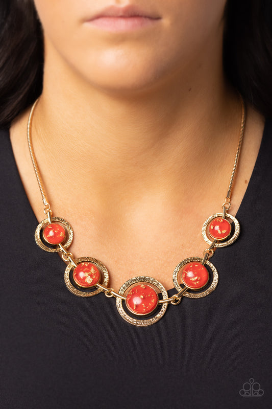 Paparazzi Accessories - Sophisticated Showcase - Red Necklace