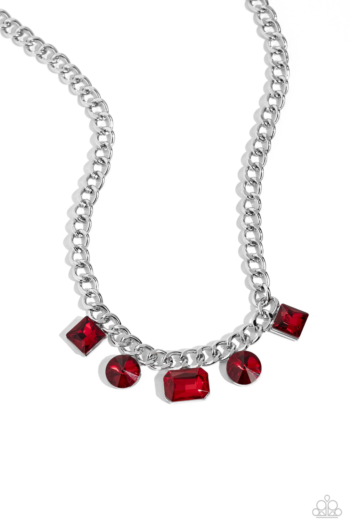 Paparazzi Accessories - Alternating Audacity - Red Necklace