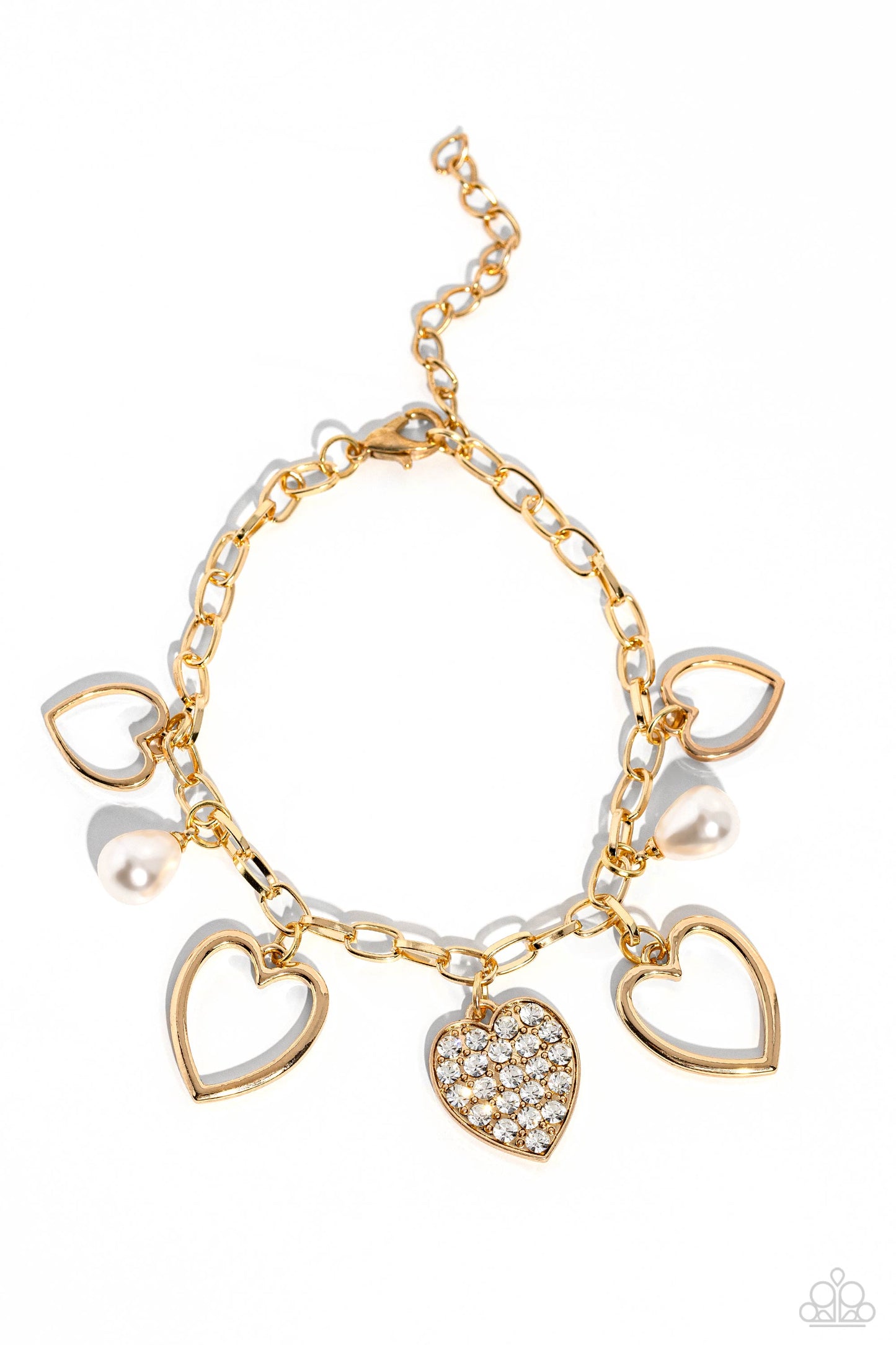 Paparazzi Accessories - GLOW Your Heart - Gold Bracelet