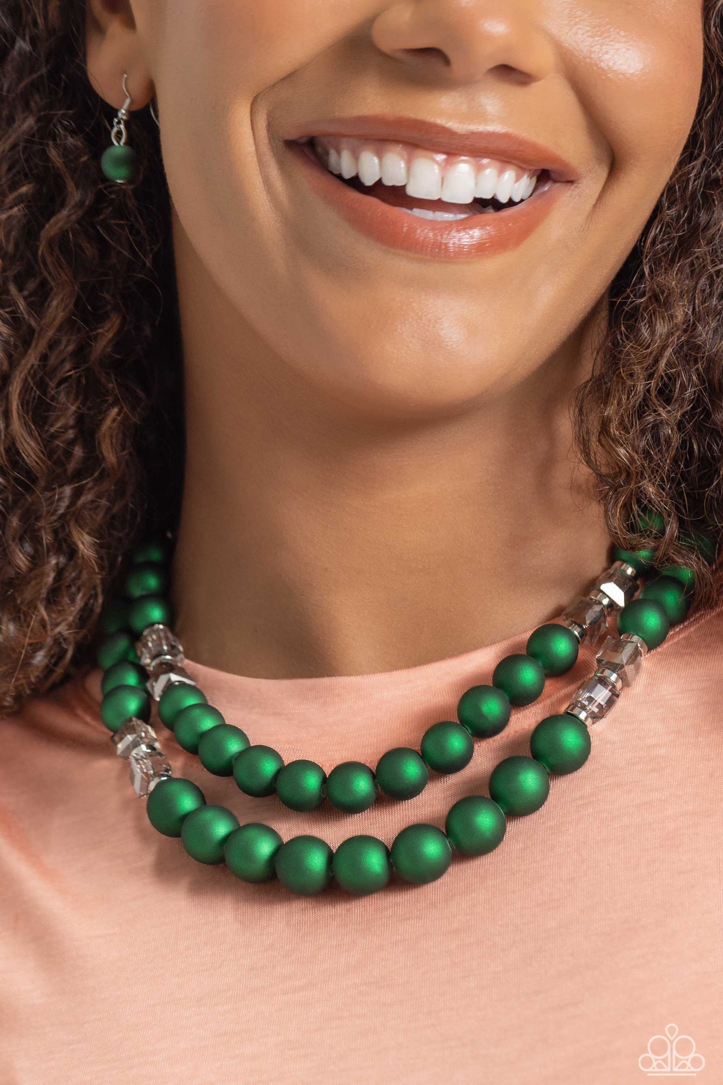 Paparazzi Accessories - Shopaholic Season - Green Necklace