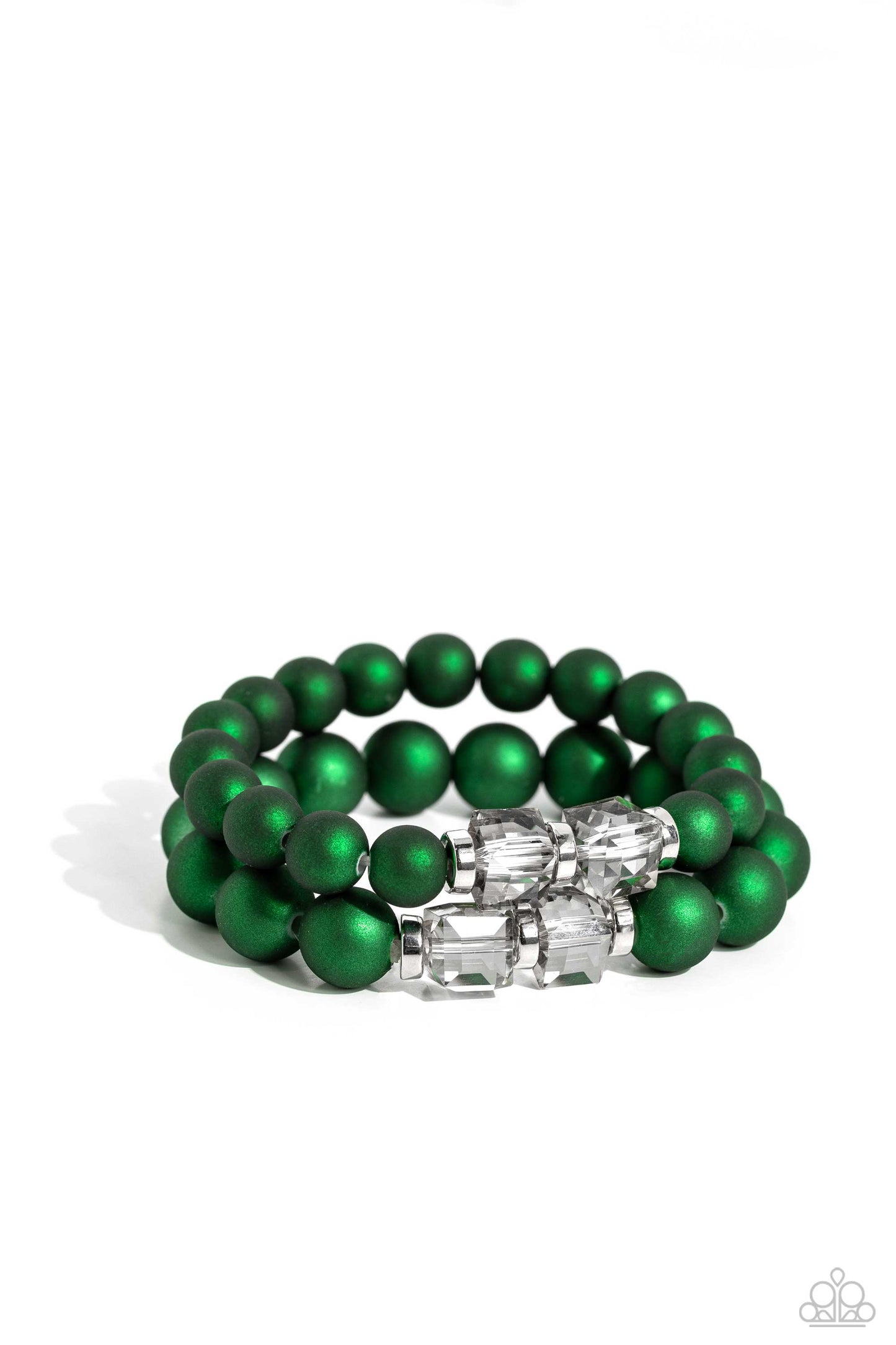 Paparazzi Accessories - Shopaholic Showdown - Green Bracelet