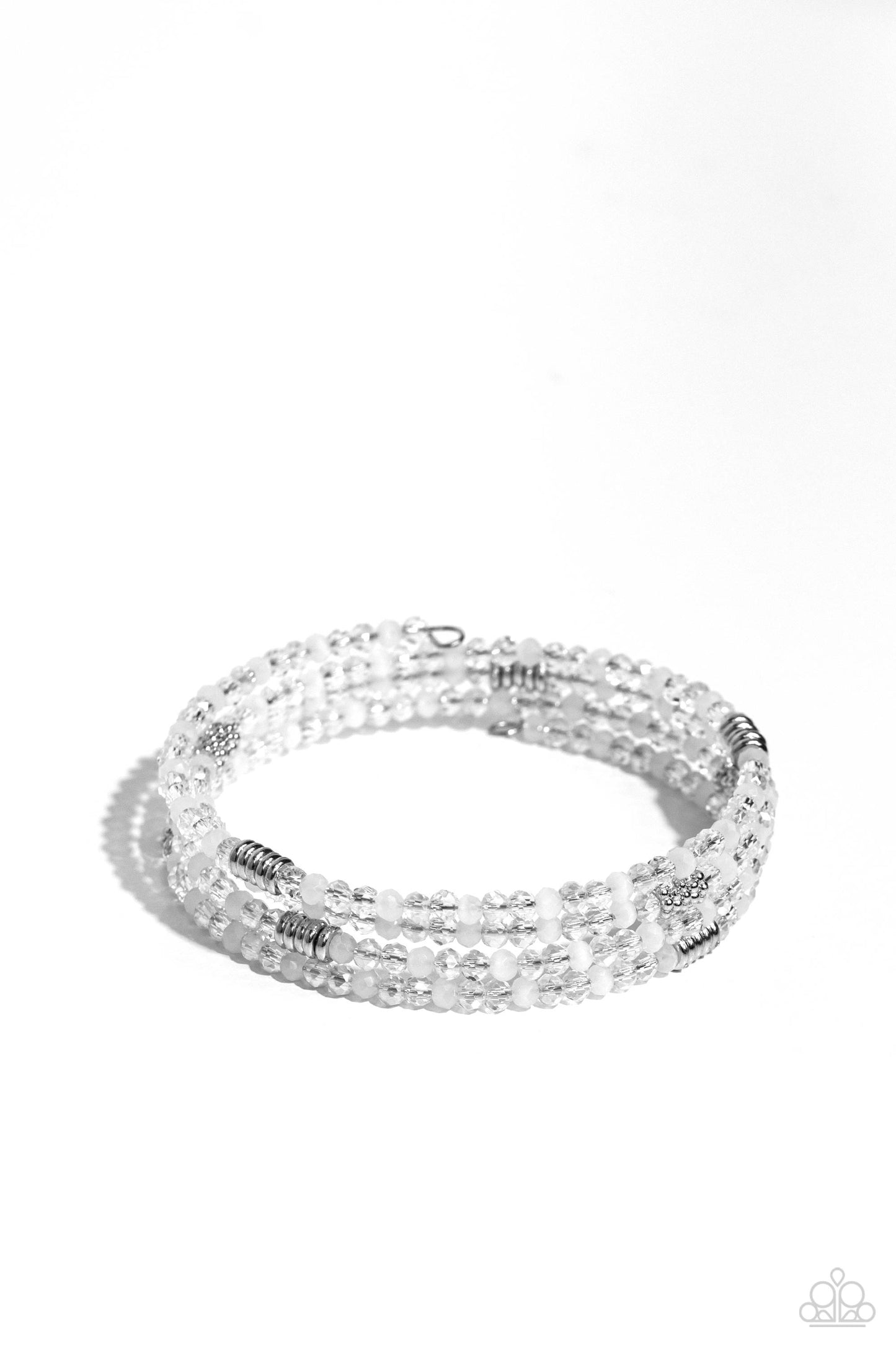 Paparazzi Accessories - Dreamy Debut - White Bracelet