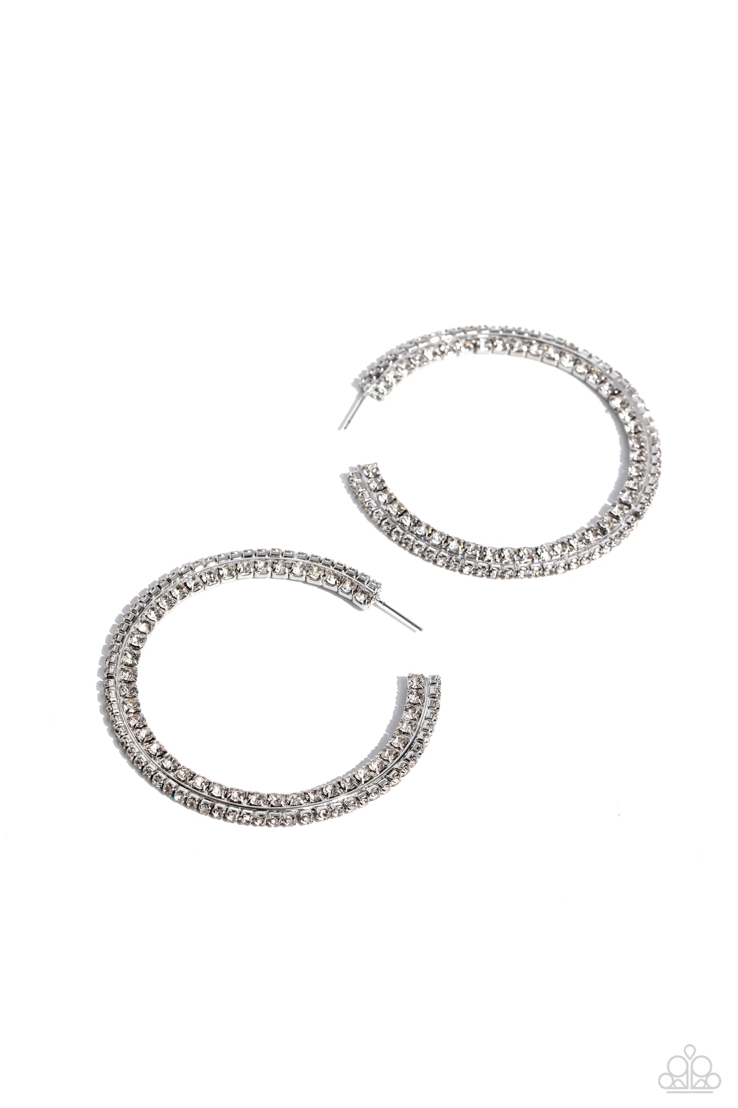 Paparazzi Accessories - Scintillating Sass - White Earring