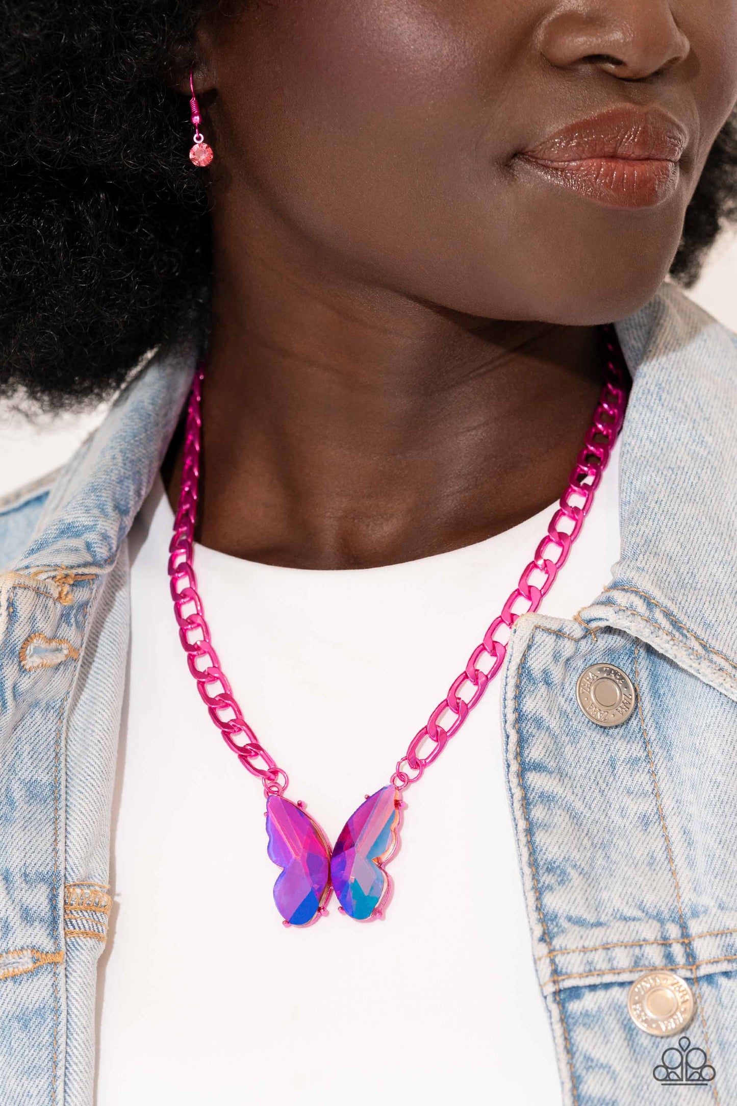 Paparazzi Accessories - Fascinating Flyer - Pink Necklace