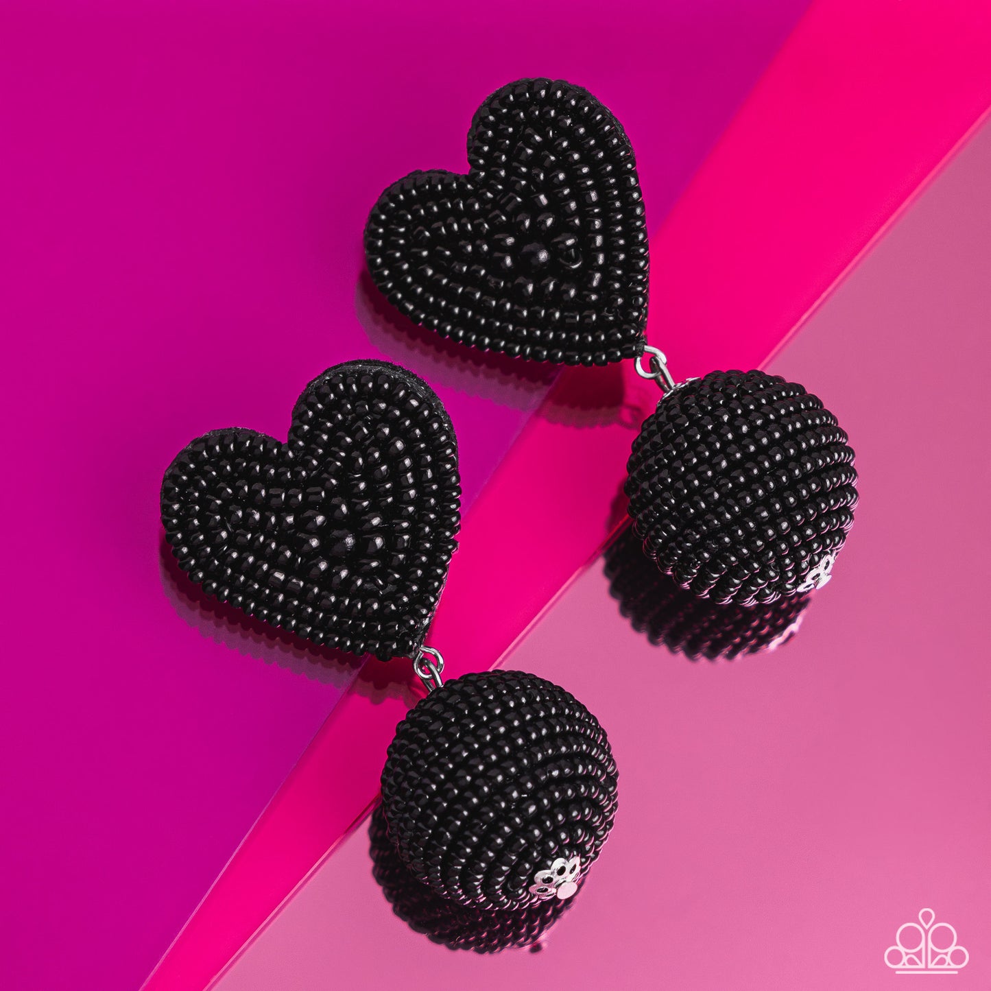 Paparazzi Accessories - Spherical Sweethearts - Black Earrings