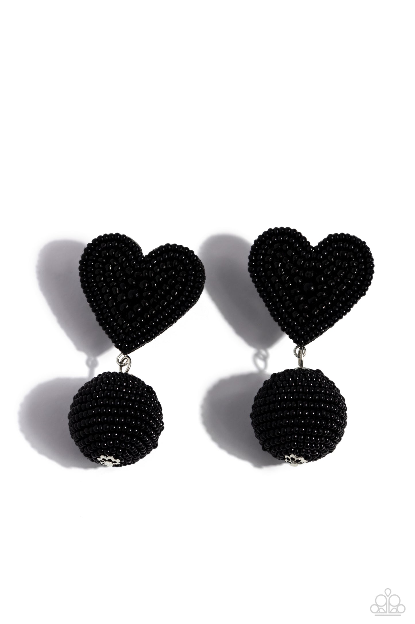 Paparazzi Accessories - Spherical Sweethearts - Black Earrings