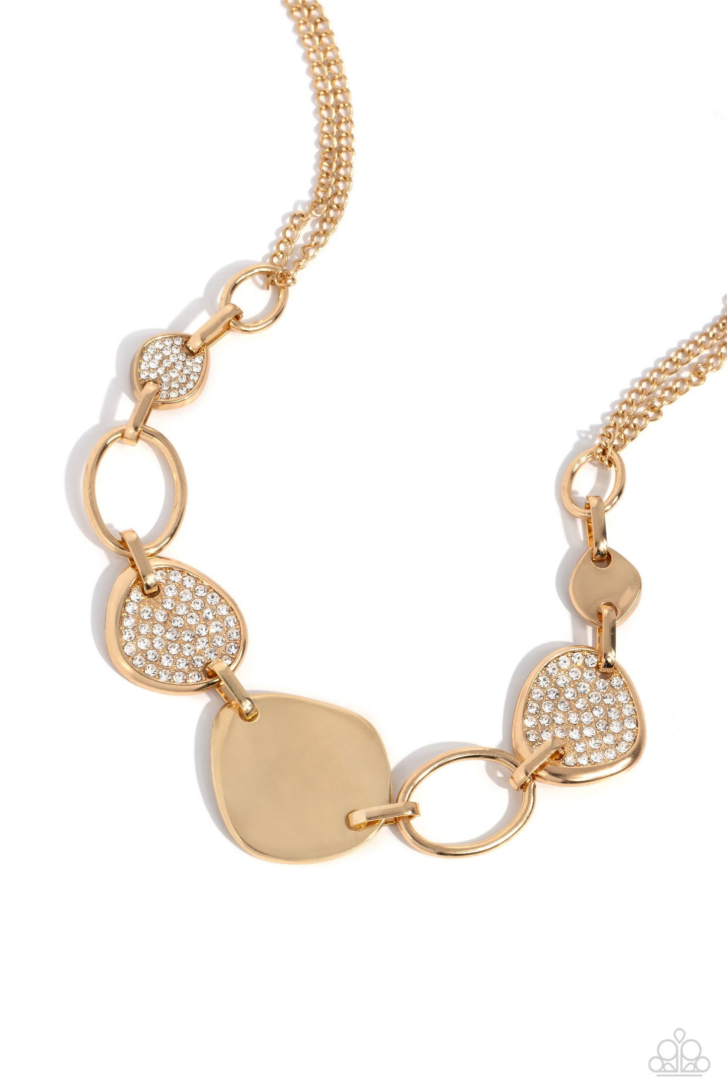 Paparazzi Accessories - Asymmetrical Attention - Gold Necklace