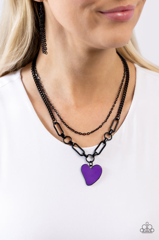 Paparazzi Accessories - Carefree Confidence - Purple Necklace