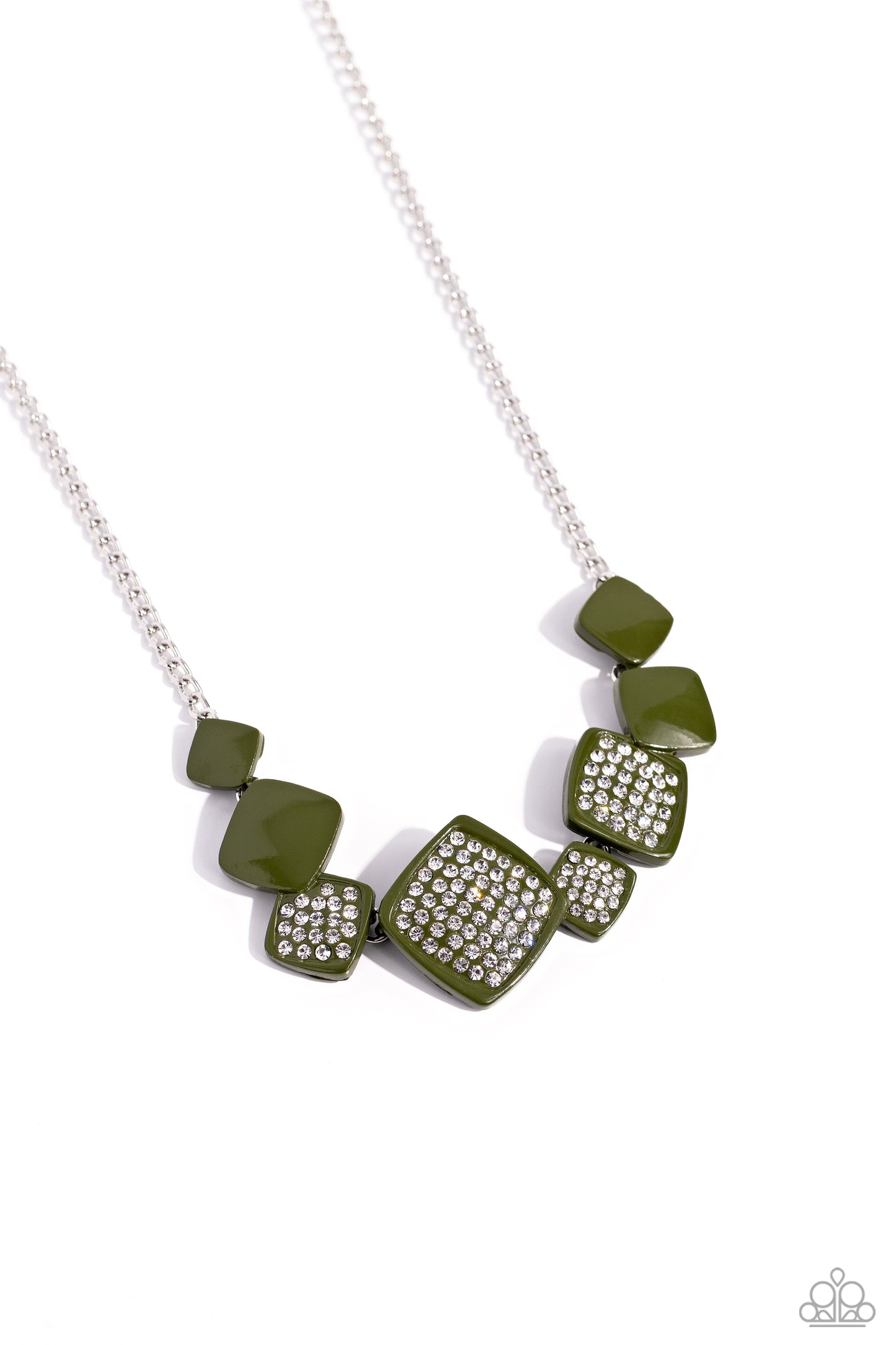 Paparazzi Accessories - Twinkling Tables - Green Necklace