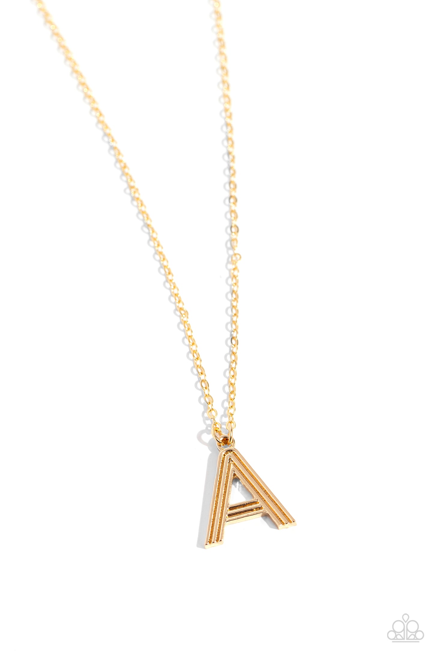 Paparazzi Accessories - Leave Your Initials - Gold - A Necklace