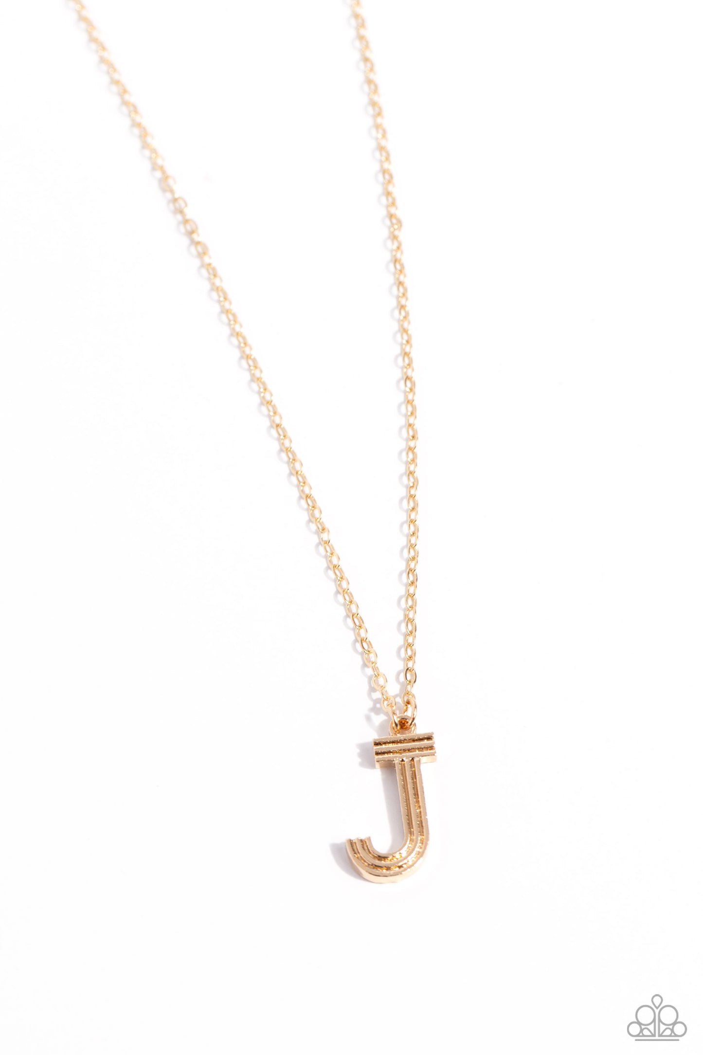Paparazzi Accessories - Leave Your Initials - Gold - J Necklace