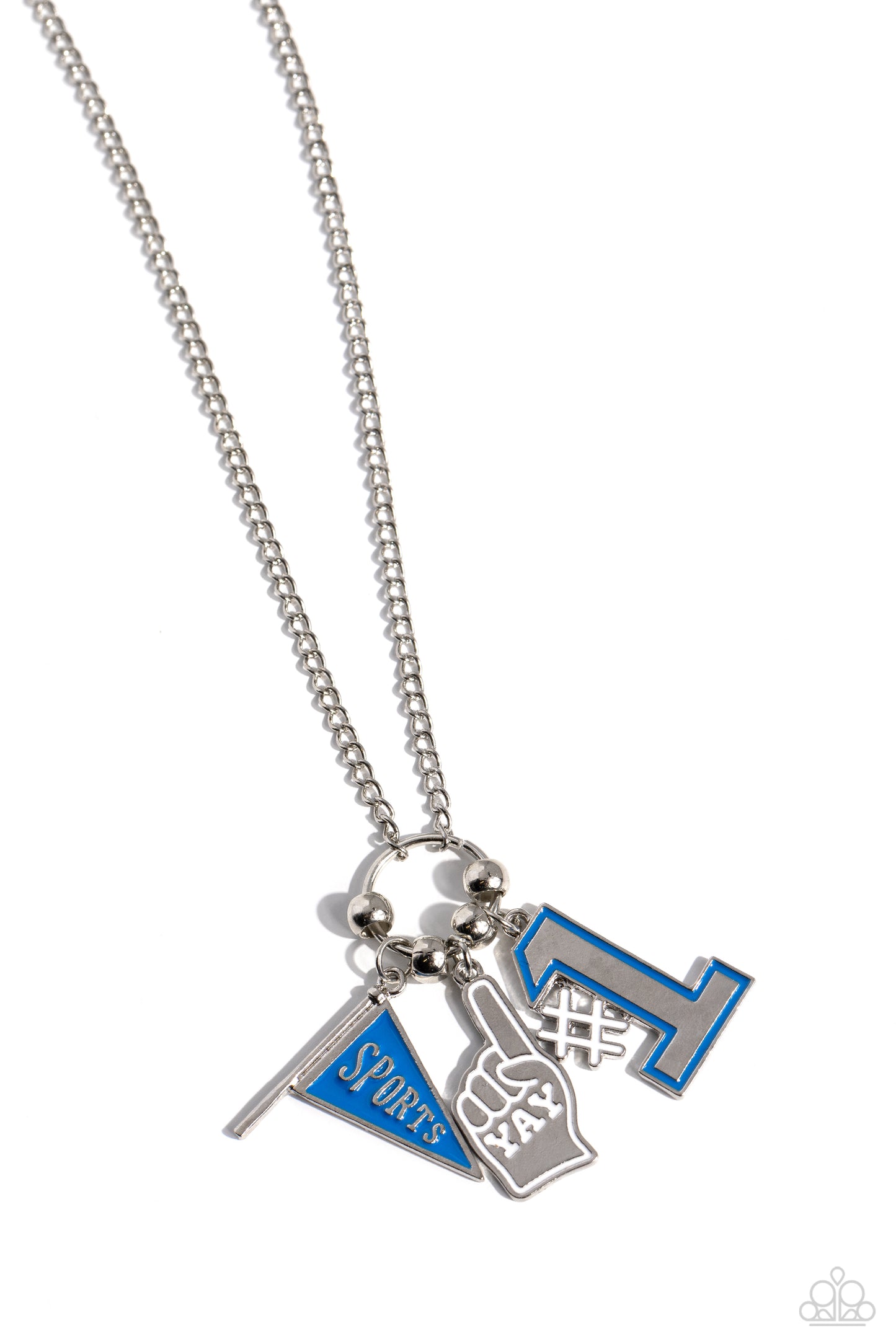 Paparazzi Accessories - Cheering Section - Blue Necklace