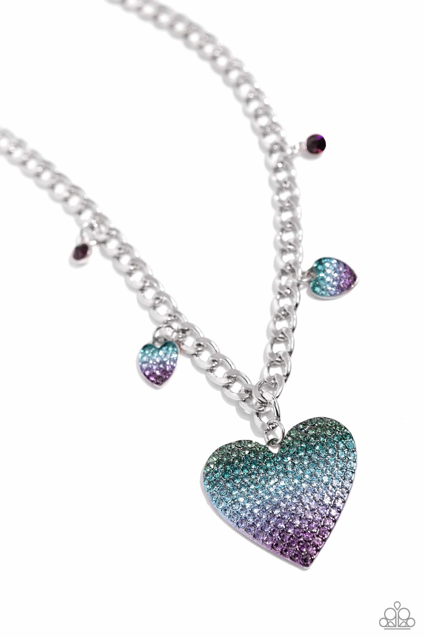 Paparazzi Accessories - For the Most HEART Green Necklace