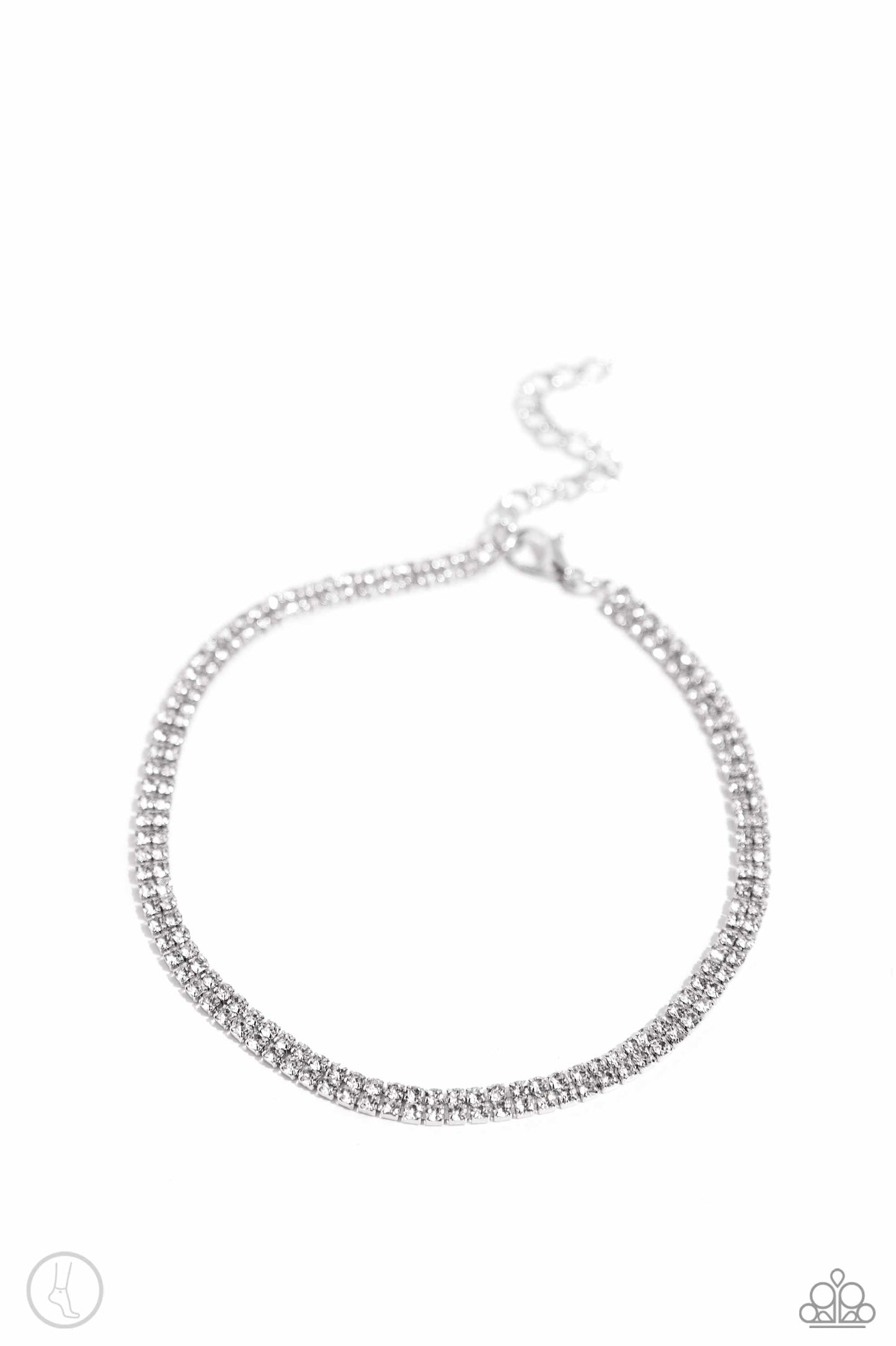 Paparazzi Accessories - Adorable Anklet - White